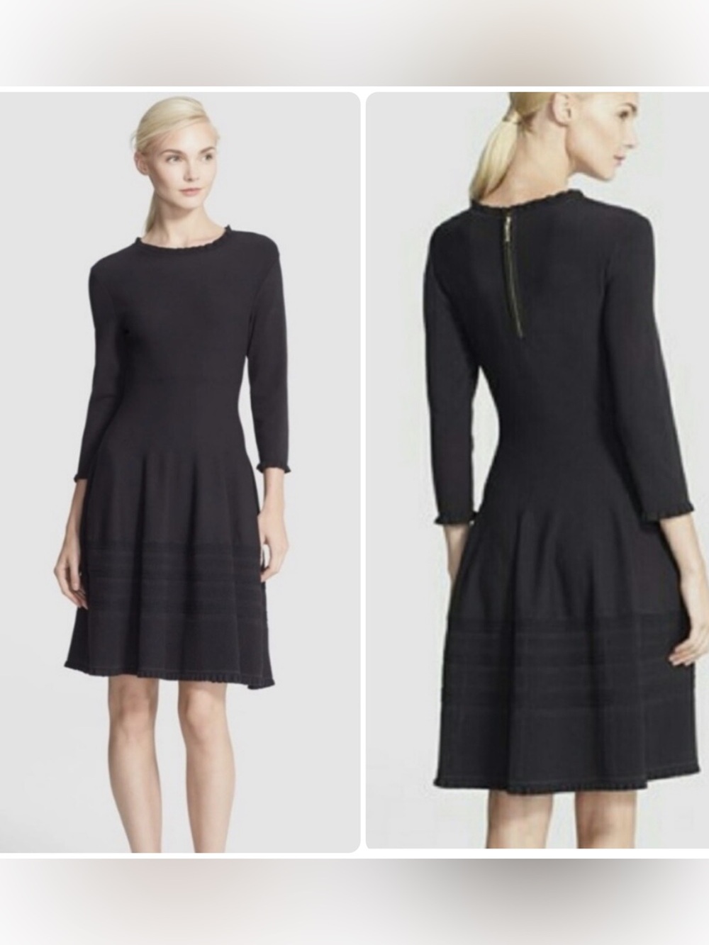 Kate Spade Sweater Knit Pointelle Dress